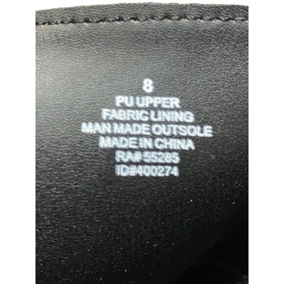 Express Black Tall Boots Buckle Accent Heel New with Tags Women Sz 8 - Picture 13 of 13